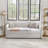 Upholstered Daybed Trundle Sofa Bed Vertical Stripes-871284234-871284228