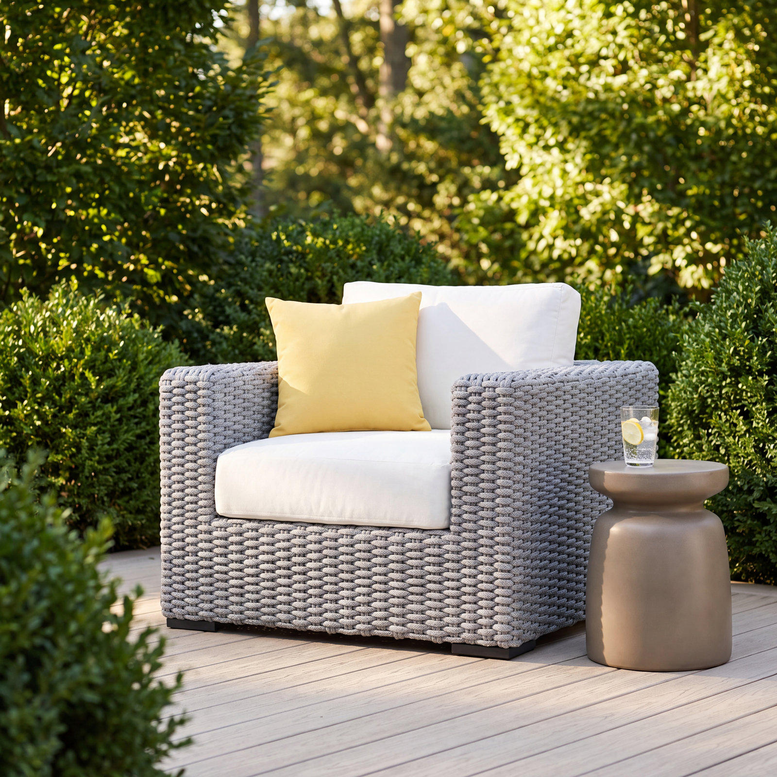 Wicker Outdoor Lounge Chair