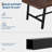 70.9" Rectangular Dining Table Seats 6-8, Wood Top with Heavy-Duty Metal Base, Kitchen Dining Room Furniture-141436536