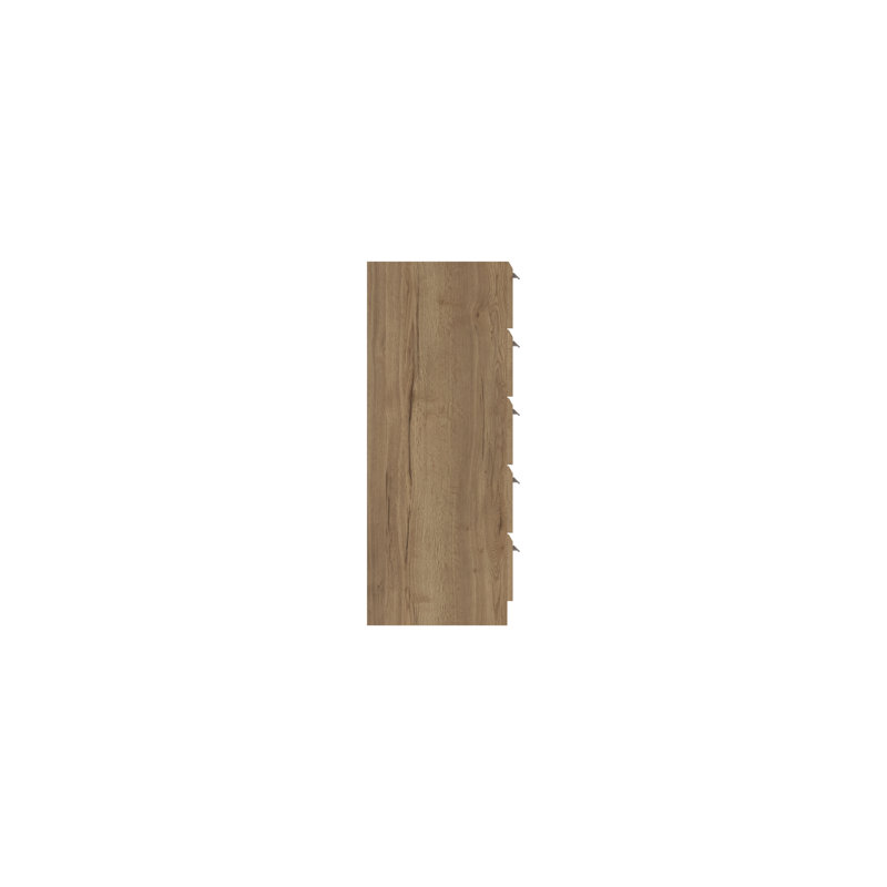Harvey-Lee 38 cm W Chest of 5 Drawers, Natural Rustic Oak