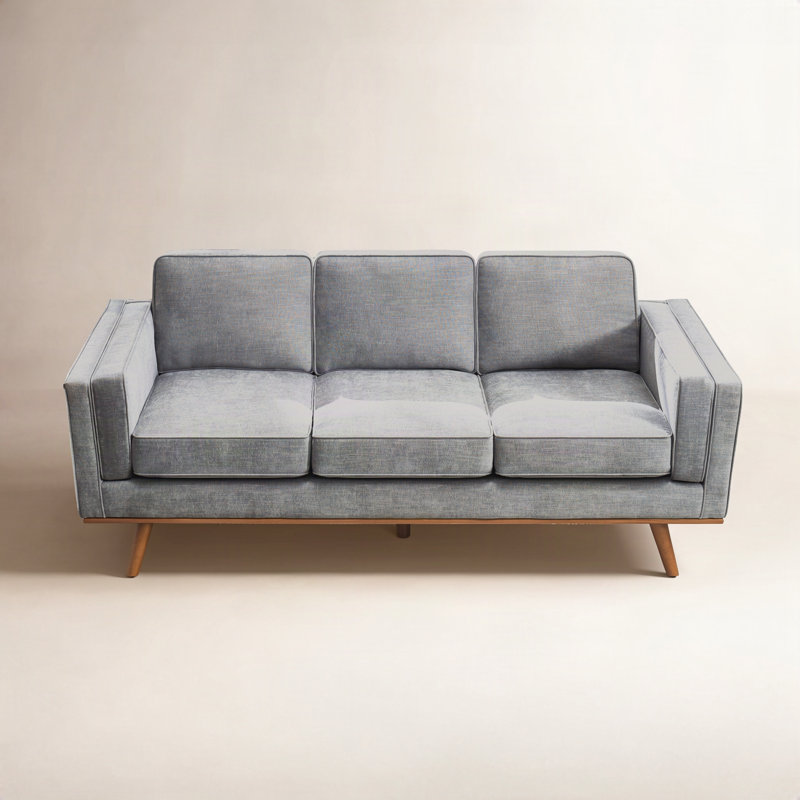 Estes Inayat 84' Upholstered Sofa, Gris