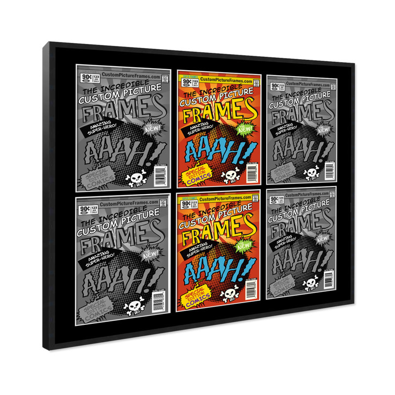 Cadre photo Collage, Noir / Noir, 7,125 po x 10,5 po, 29 po x 26 po
