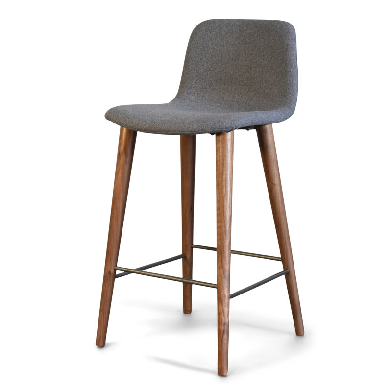Kattrina Counter Stool, 26" Seat Height, Gray