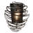 Cyclone Steel Candle Wall Light-97927284
