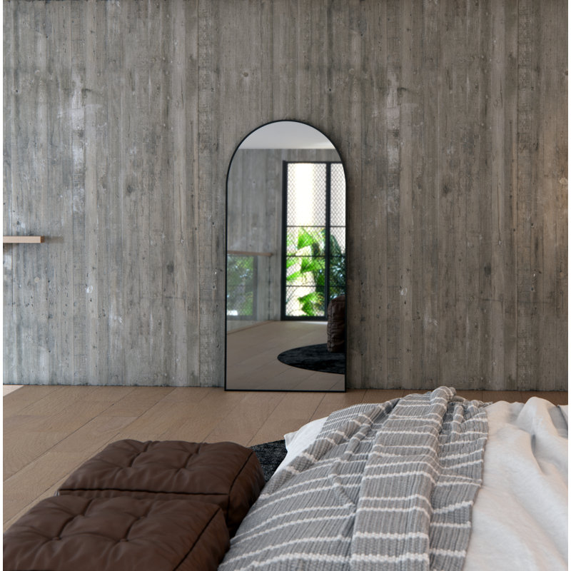 Miroir incliné Kira, Noir, 67 po x 30 po