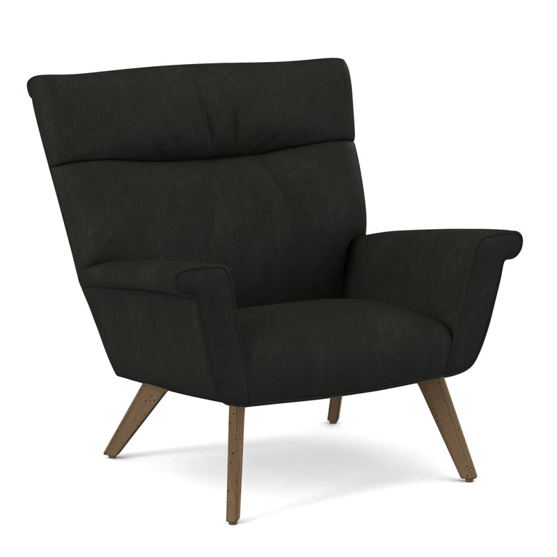 Armchair, Salvador Asphalt, White