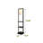 Double-tier Vertical Storage Rack With Lighting (bulb Not Included)