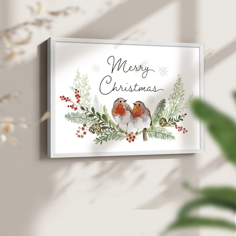 Collection Winter visiteur, impression encadrée A, H 11 po x l 14 po, Blanc