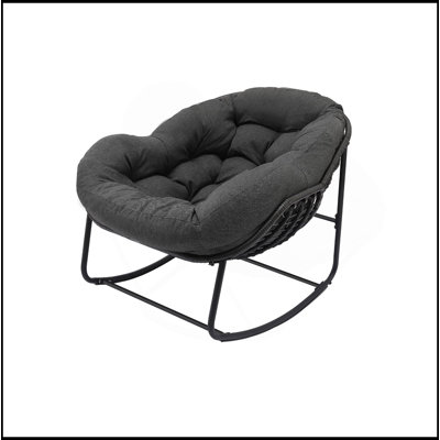 Chaise berçante d'extérieur, chaise berçante pour œuf de patio, chaise Papasan intérieure, chaise longue en osier de rotin, chaise royale moderne pour chambre à coucher, salon, porche, jardin