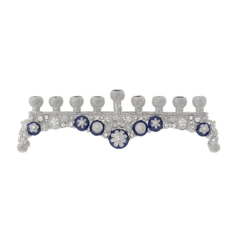 Blue & White Charisma Menorah