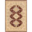 Tapis unique en laine noué à la main brun / beige 6 pi x 8 pi 10 po Prsant