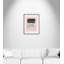 Rose et rouge chatoyant 1 - Cadre flottant, reproduction d'art sur toile-46828285-46828282