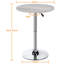 Balwinder Round Wood Metal Outdoor Bar Table , 60cm cm W 60cm cm D-249875746-249875745