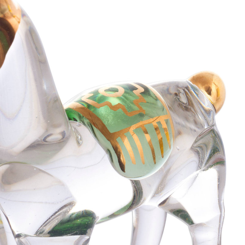 Figurine en verre family llama Hepatique