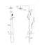 Douche murale extérieure triple fonction en acier inoxydable 316 antirouille avec douchette et lave-pieds-136274081