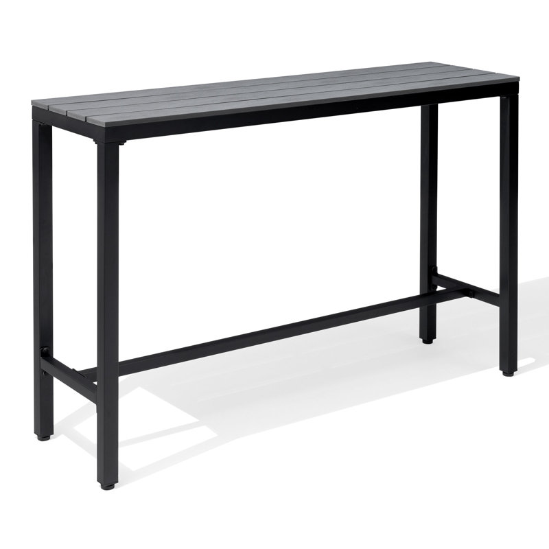 Table de bar Arboleya, H 37,09 po x L 55,12 po x l 15,63 po, Gris