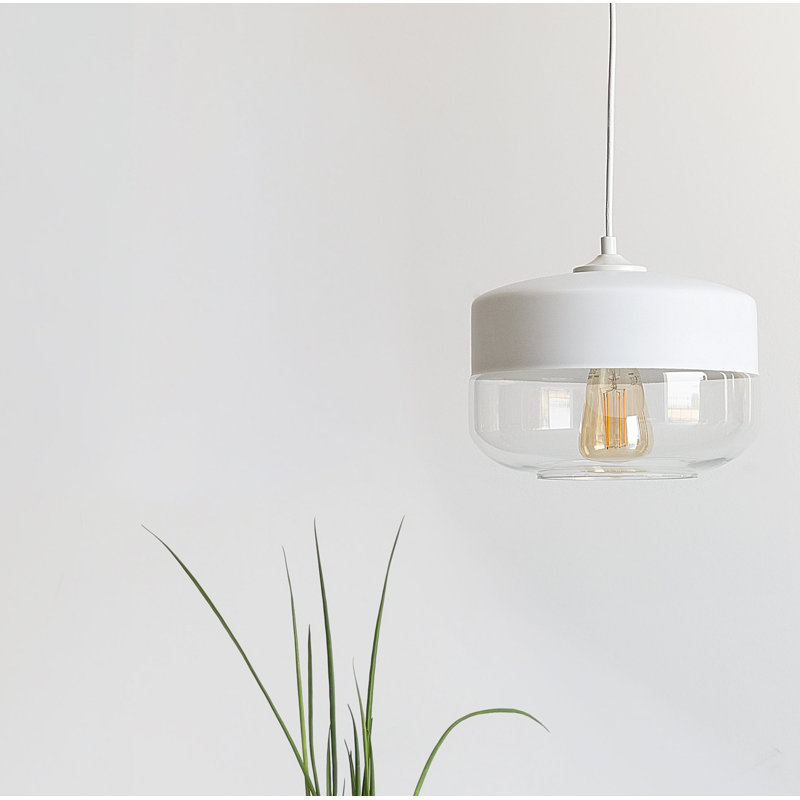 1 - Light Jar Pendant, White