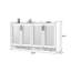 Rangement pour chaussures en alliage d'aluminium blanc