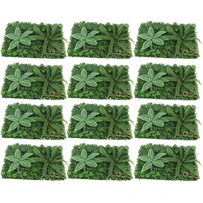 12 pièces plantes vivantes artificielles murales