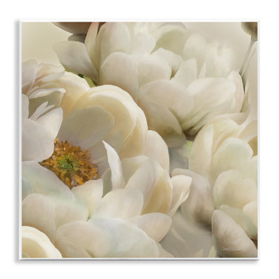 Ivory Magnolia Petals Wall Plaque Art by Carol Robinson