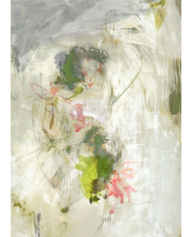 Bright Composition Print by Michelle Bennett, 60" H x 40" W, Image Brush Gel