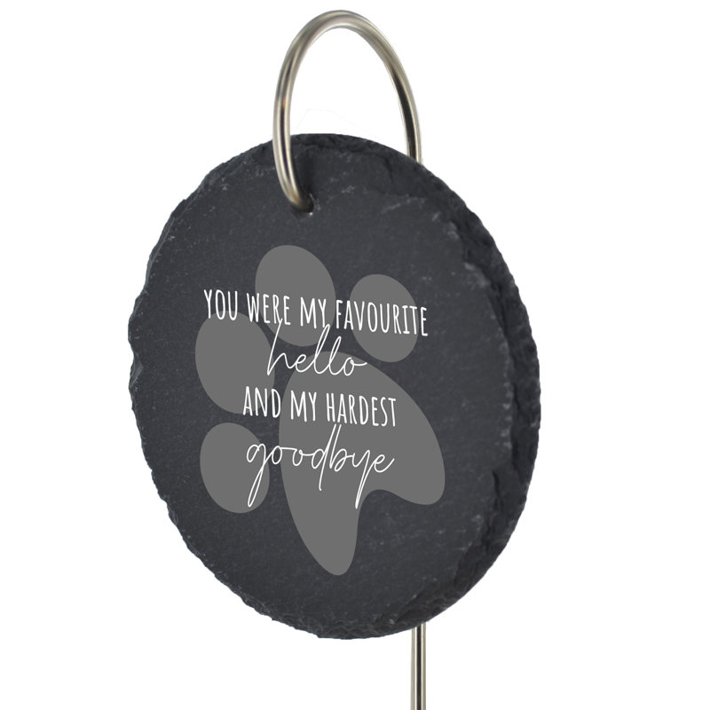 Birghild Waterproof Stone Animals Memorial Plaque