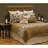 Mountain Storm Coastal Geometric Shapes Coverlet