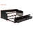 Wooden Daybed with Trundle Bed and Two Storage Drawers-1636404892