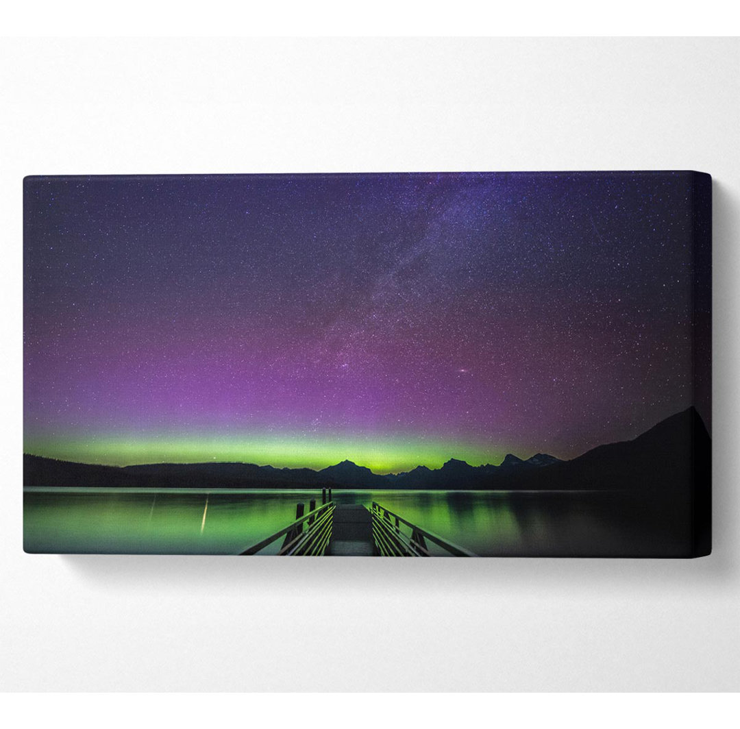 Das Glühen der Nordlichter - Kunstdrucke auf Leinwand - Wrapped Canvas