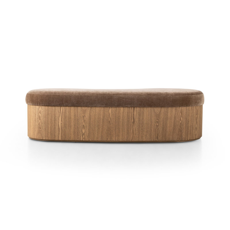 CELESTE Upholstered Bench, Brown