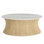 Marina Wicker Circle Pedestal Coffee Table - 46 In. W X 18 In. H