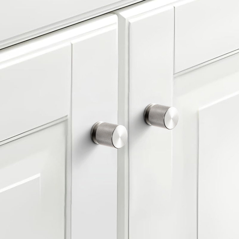 1'' Diameter Cylindrical Knob Multipack, Satin Nickel