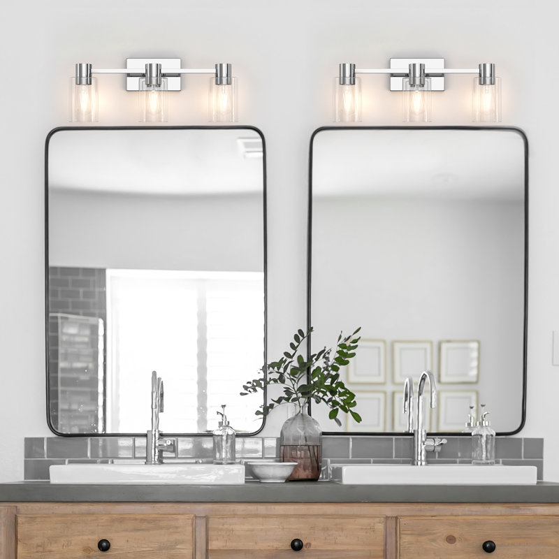 Chalise Vanity Light, Polished Chrome, 3 Lights