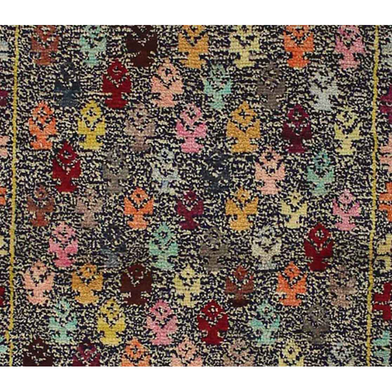 Geometric Hand Knotted 78cm X 306cm Area Rug