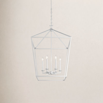 Hastings 6-Light Dimmable Geometric Lantern Chandelier
