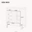 Ensemble de meuble-lavabo autoportant 30 po avec évier, cadre solide et armoire en MDF avec tiroirs multiples, blanc-1258523666