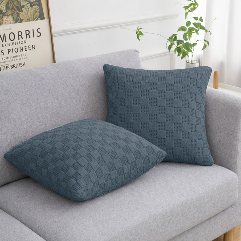 Square Cushion Cover, NAVY