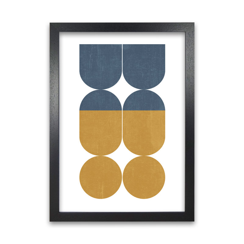 Abstract Art B - Print, Black Frame, 84cm H x 59cm W x 3cm D