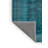 Machine Washable Overdyed Blue Area Rug-1459496394