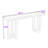 Stylish Geometric Console Table with Pine Veneer Top and Study Legs for Entryway or Living Room-457045289