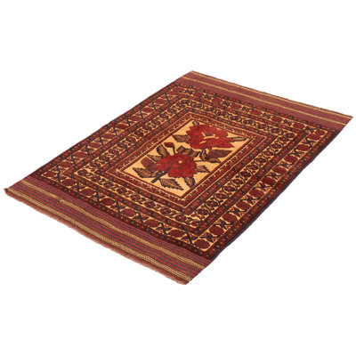 Miruna One-of-a-Kind 4'1" X 5'9" New Age Wool Area Rug in Tan