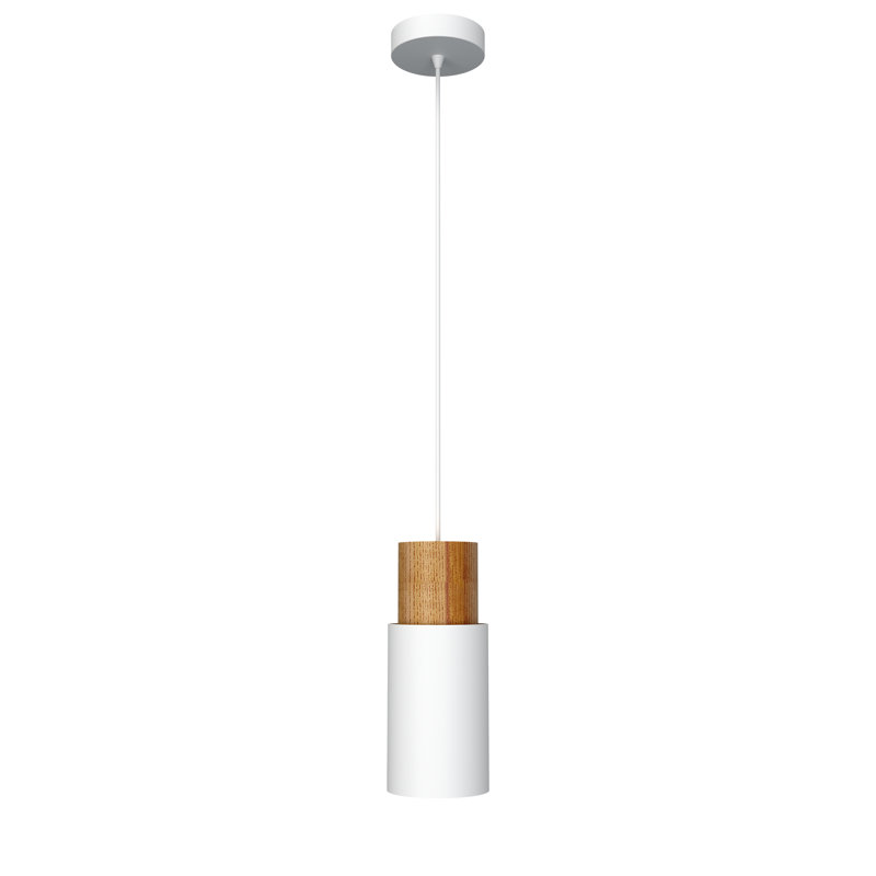 Mariano 1 - Light Cylinder Pendant, White
