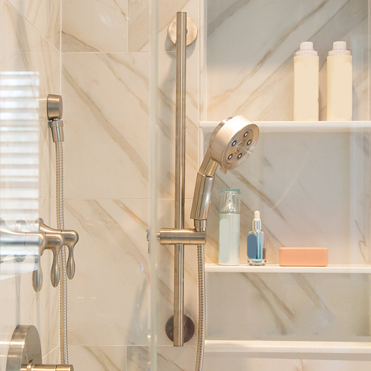 Barre de douche Neo, Nickel brossé