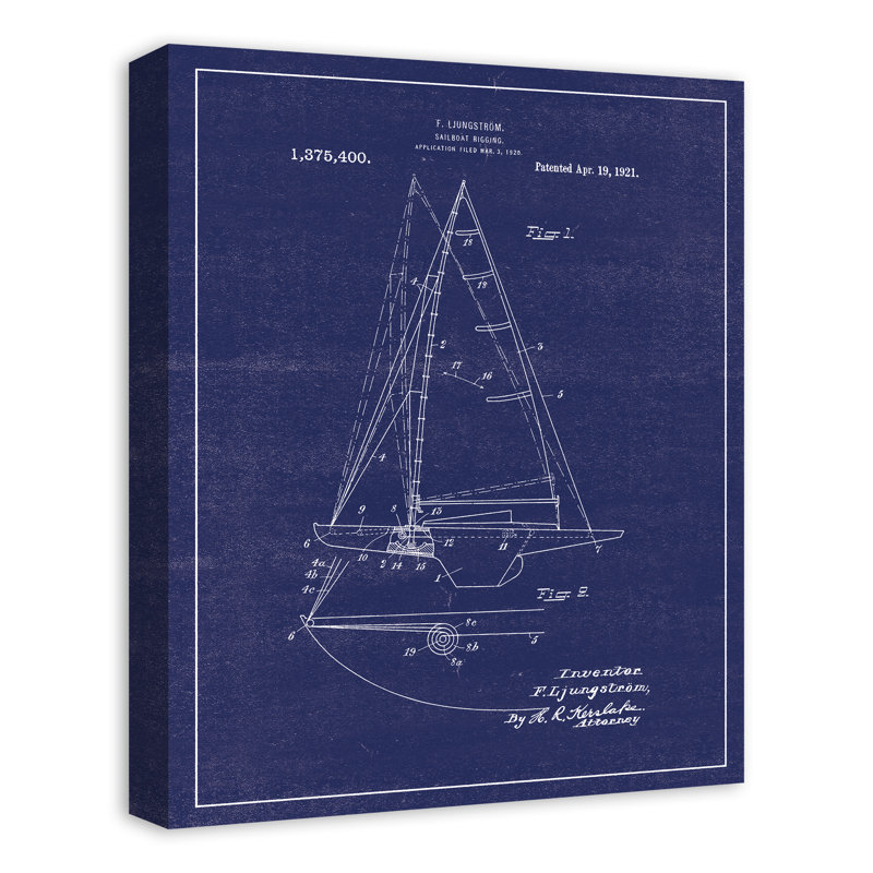 Bateau rétro - impression sur toile tendue