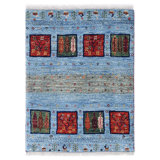 Persian hand knotted Gabbeh Loribaf 2'X 2'6"