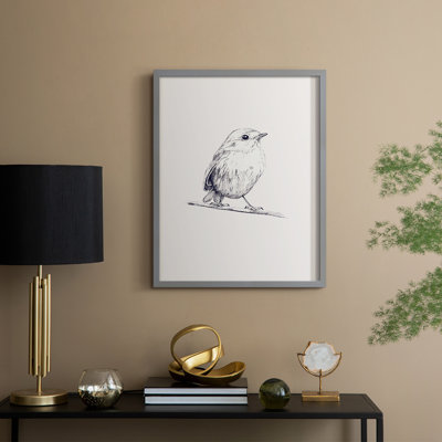 «Vintage Animal Print», reproduction encadrée en bois massif