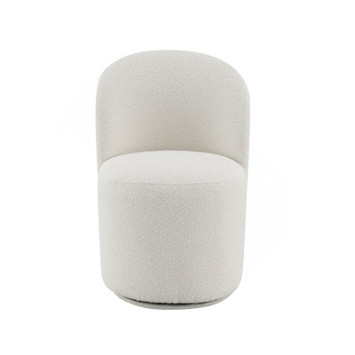 Ensemble de 2 chaises d'appoint Hollis Beige Boucle