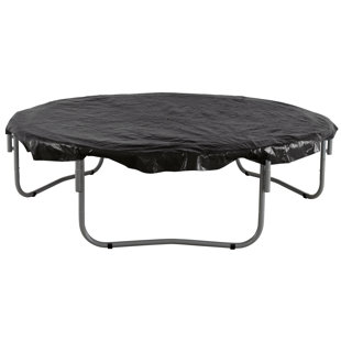 8ft Trampoline Weather Cover - Waterproof, Wind, Rain, UV Protection for Round Frames - Black
