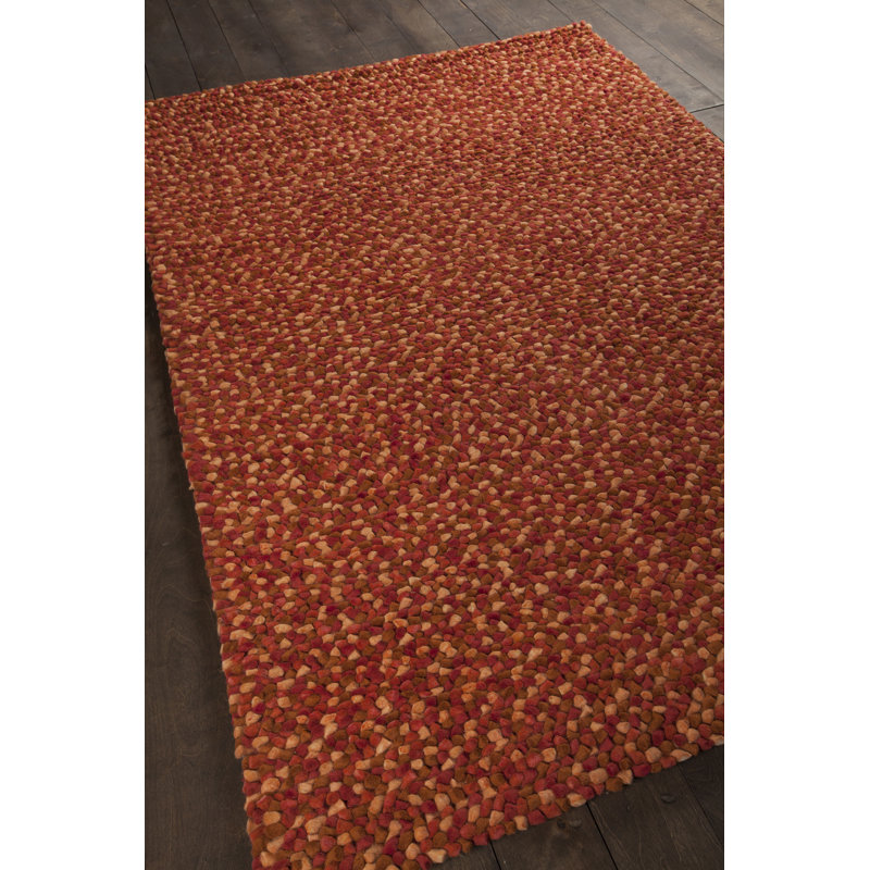 Gems Blue/Gray Area Rug, Brown/Red, Rectangle 9' x 13'