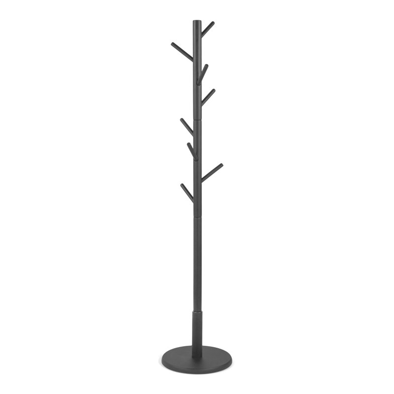 Bro Freestanding 8 - Hook Coat Rack, Black